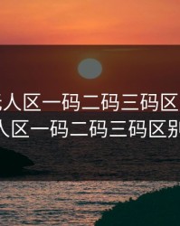 WWW无人区一码二码三码区别，www无人区一码二码三码区别在哪