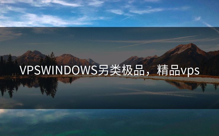 VPSWINDOWS另类极品,精品vps VPSWINDOWS另类极品,精品vps